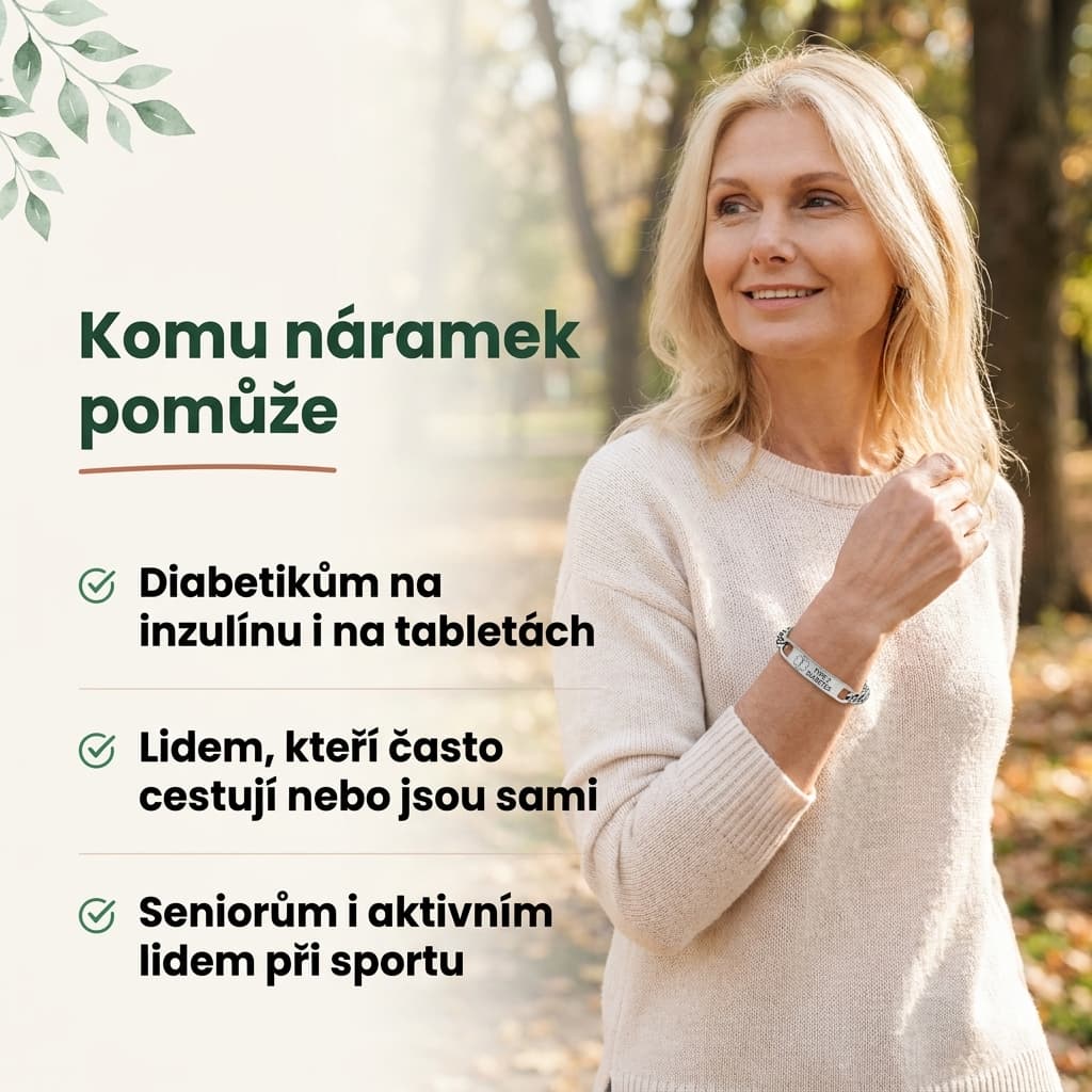 Zdravotní identifikační náramek – pro diabetiky, seniory i aktivní lidi